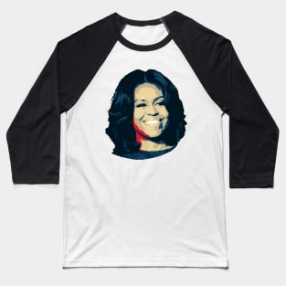 Michelle Obama Pop Art Baseball T-Shirt